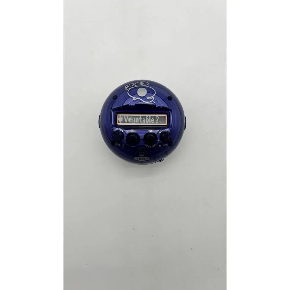 RADICA Handheld Game 20Q Battery Operated Purple 20 Questions Tested Works